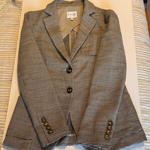 Armani Collezioni Brown Houndstooth Women's Blazer